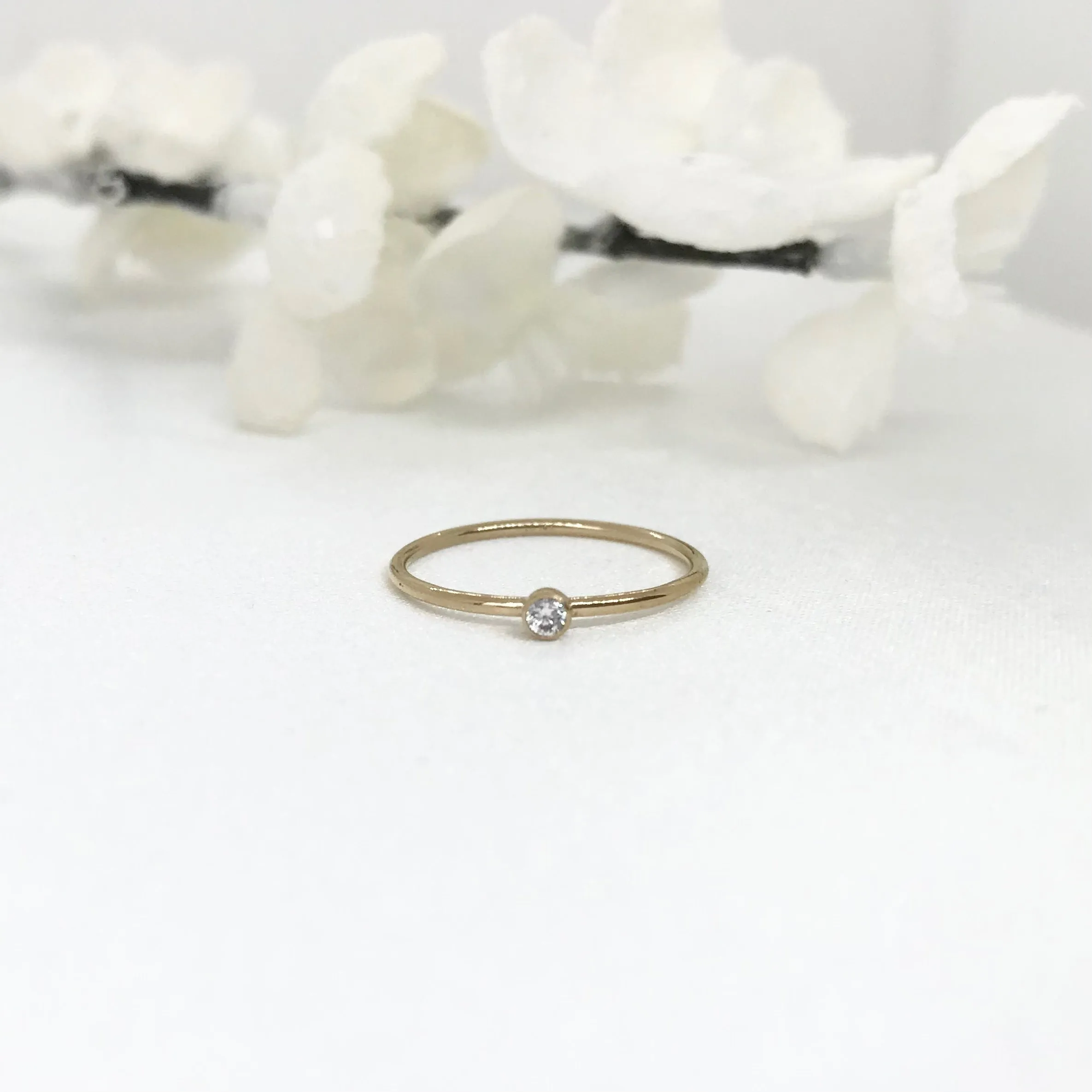 14k Gold Filled CZ Ring