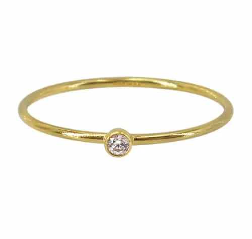 14k Gold Filled CZ Ring