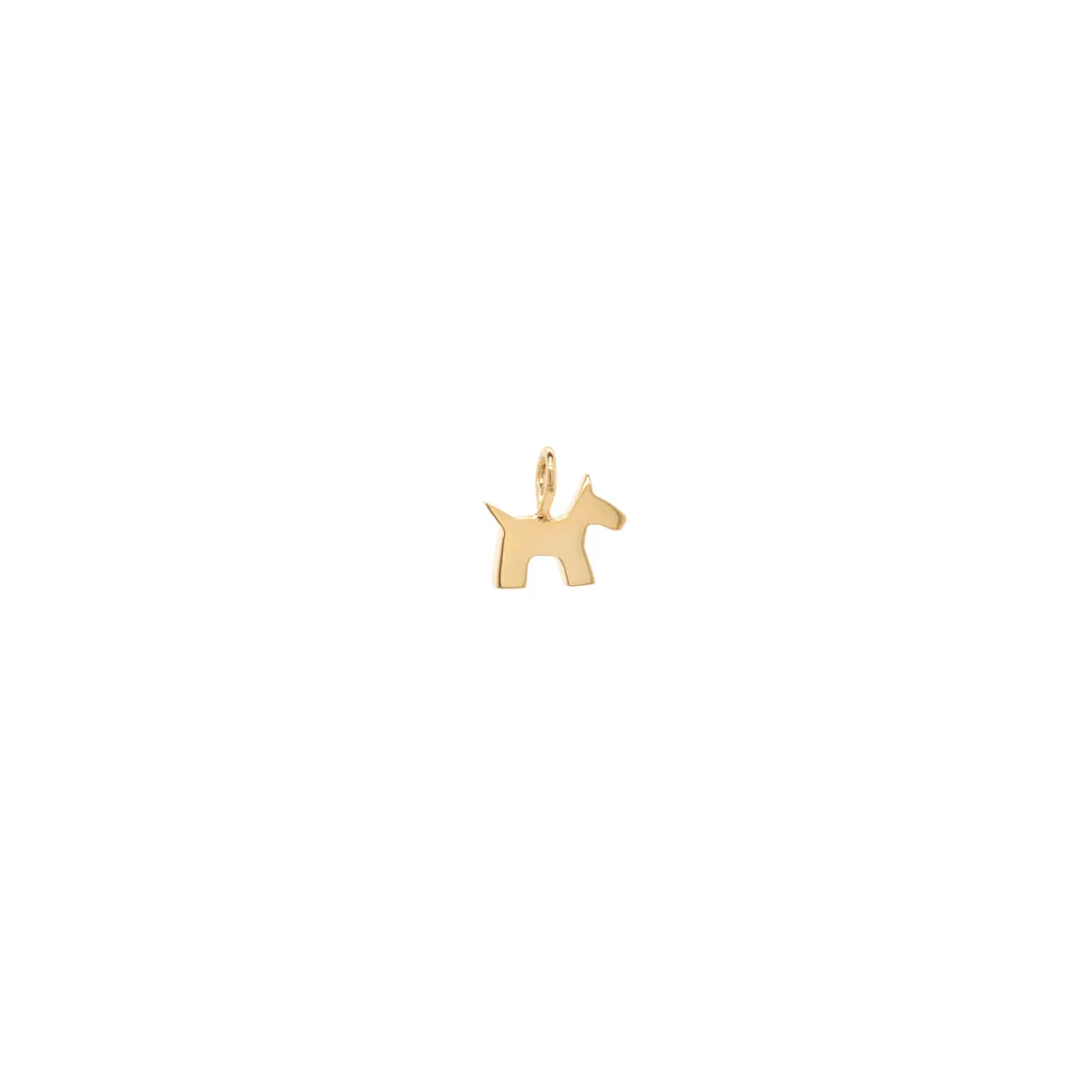 14k Single Dog Charm