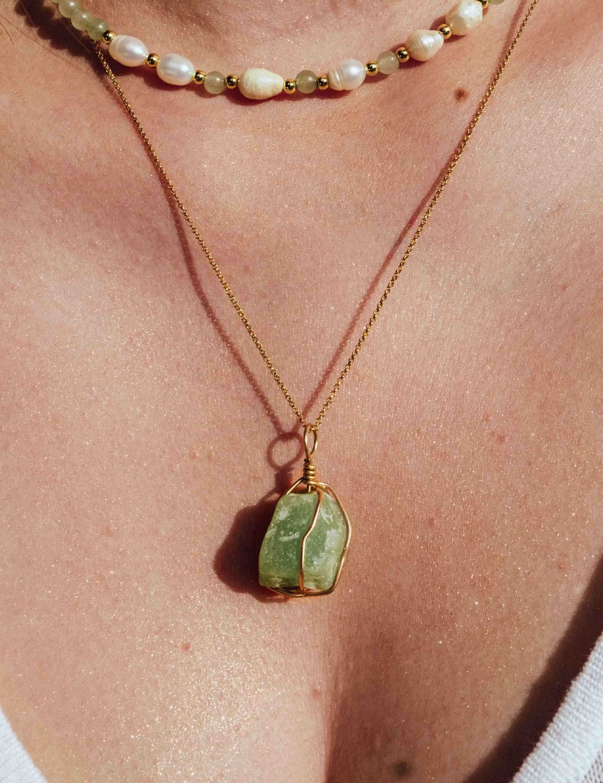 18k Jade Necklace