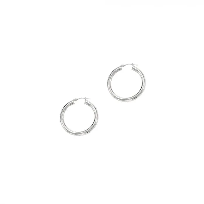 30mm Tube Hoop Earring