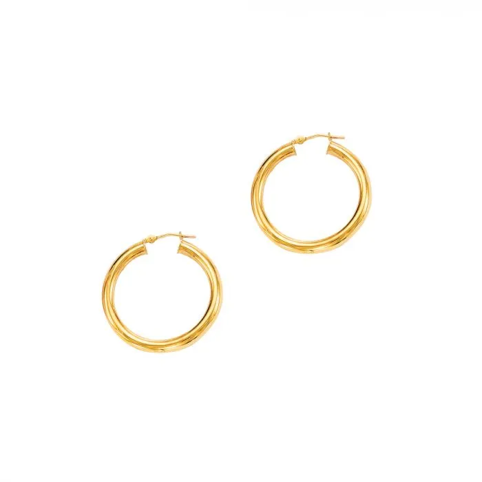 30mm Tube Hoop Earring