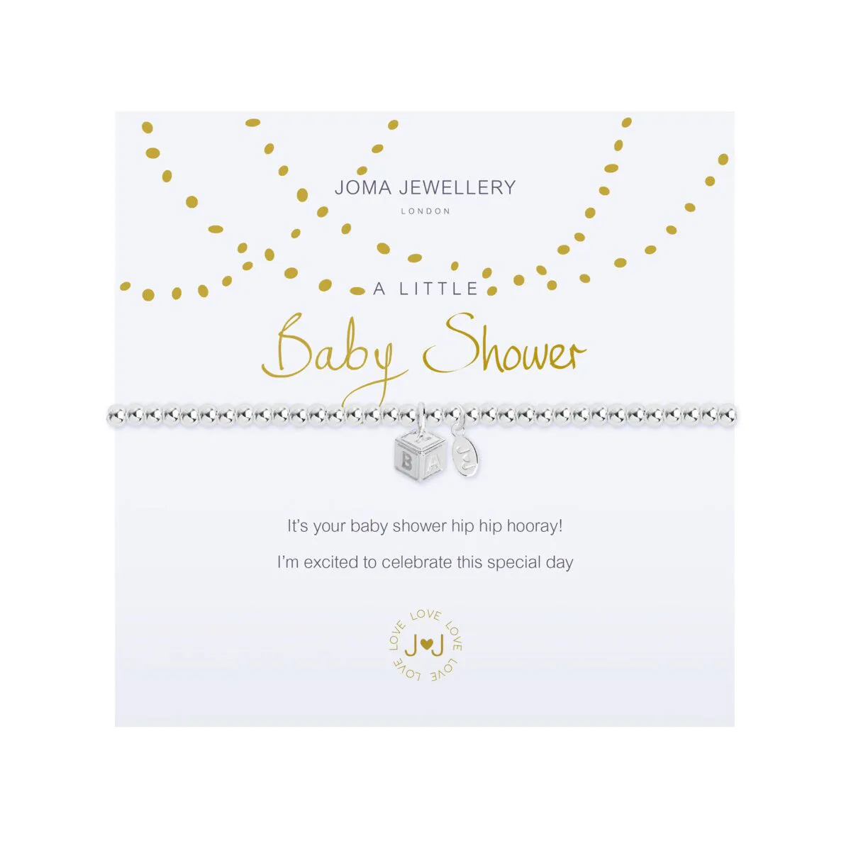 A Little 'Baby Shower' Bracelet | Silver Plated