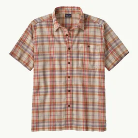 AC SHIRT PAINT PLAID QUARTZ CORAL