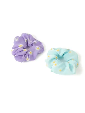 Accessorize Girl Pack Of 2 Daisy Scrunchies