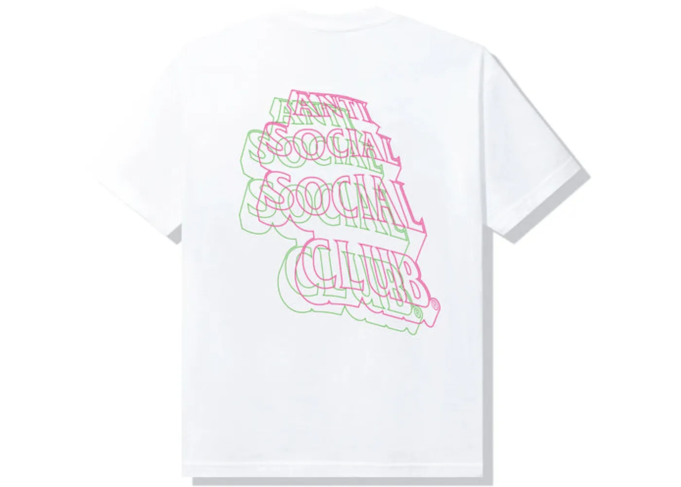 Anti Social Social Club Neon Lights And A Lot Of Rain T-shirt White