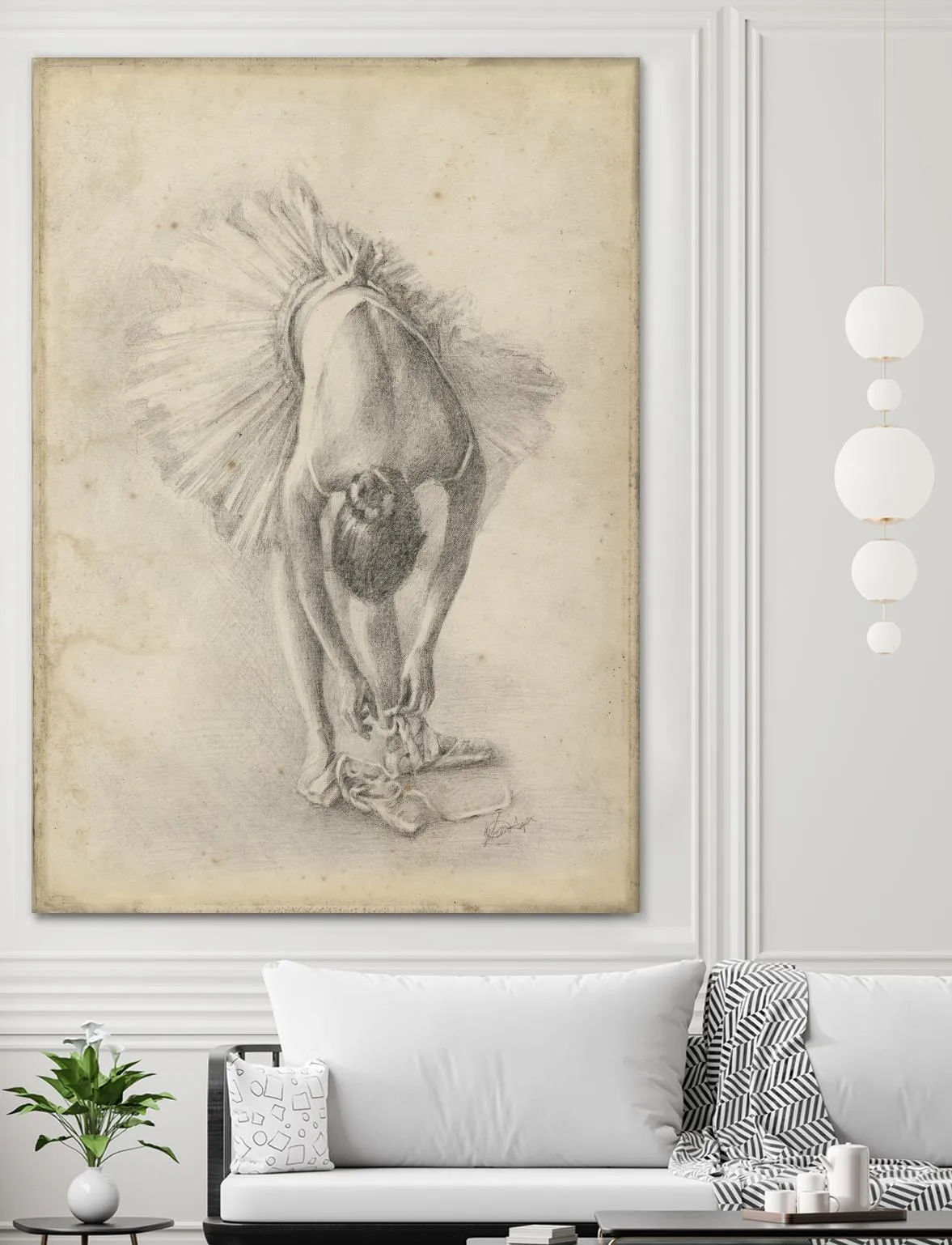 Antique Ballerina Study I