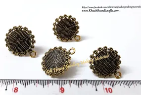 Antique Gold Big Circular Stud/studs -ST35