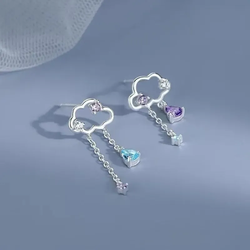 Asymmetric Cloud Earrings