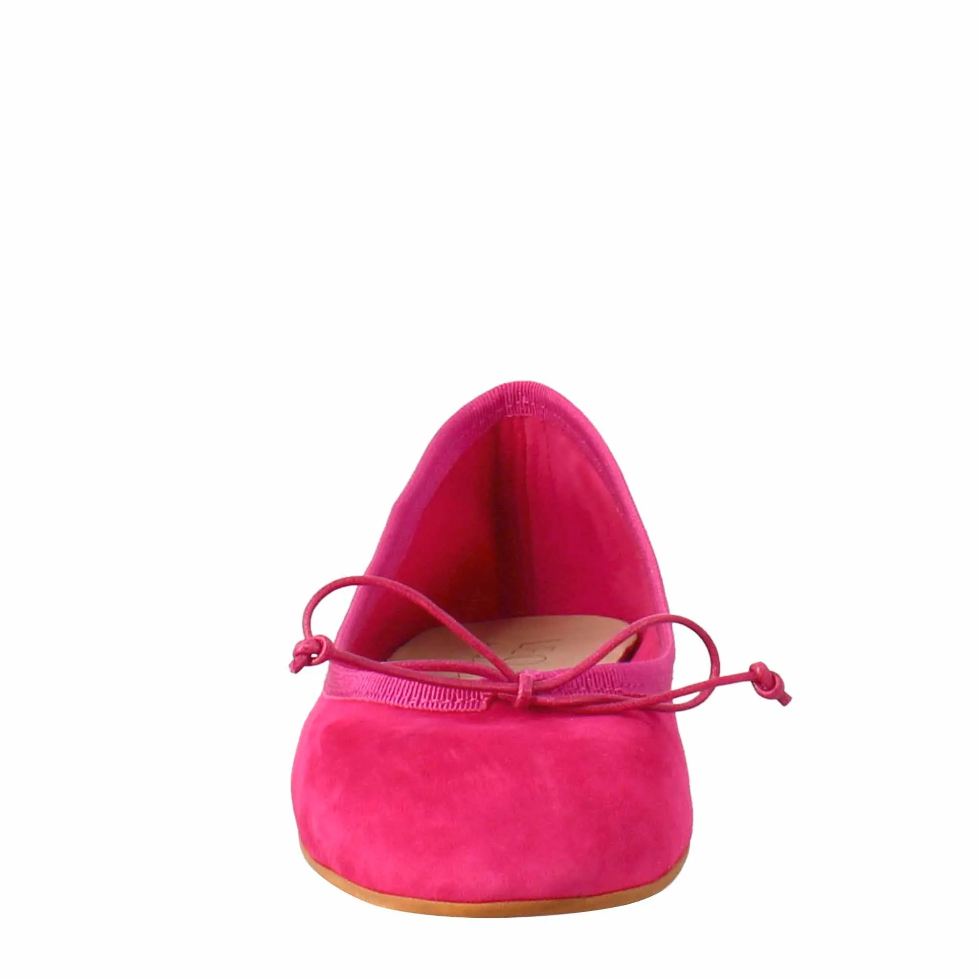 Ballerine leggere da donna color fuxia in camoscio sfoderate