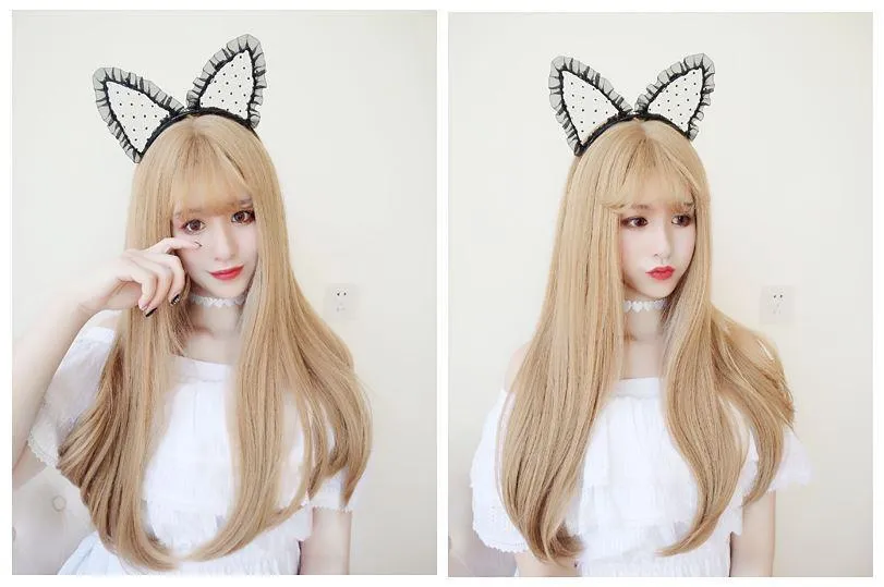 Blonde Straight Long Wig SD00642