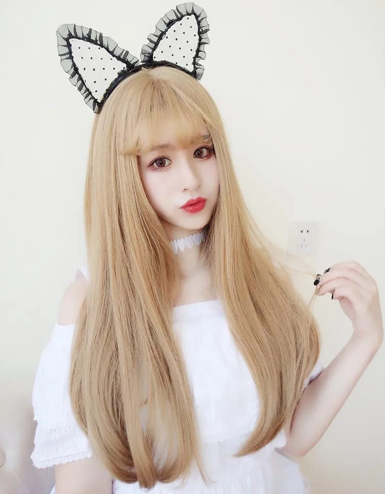 Blonde Straight Long Wig SD00642