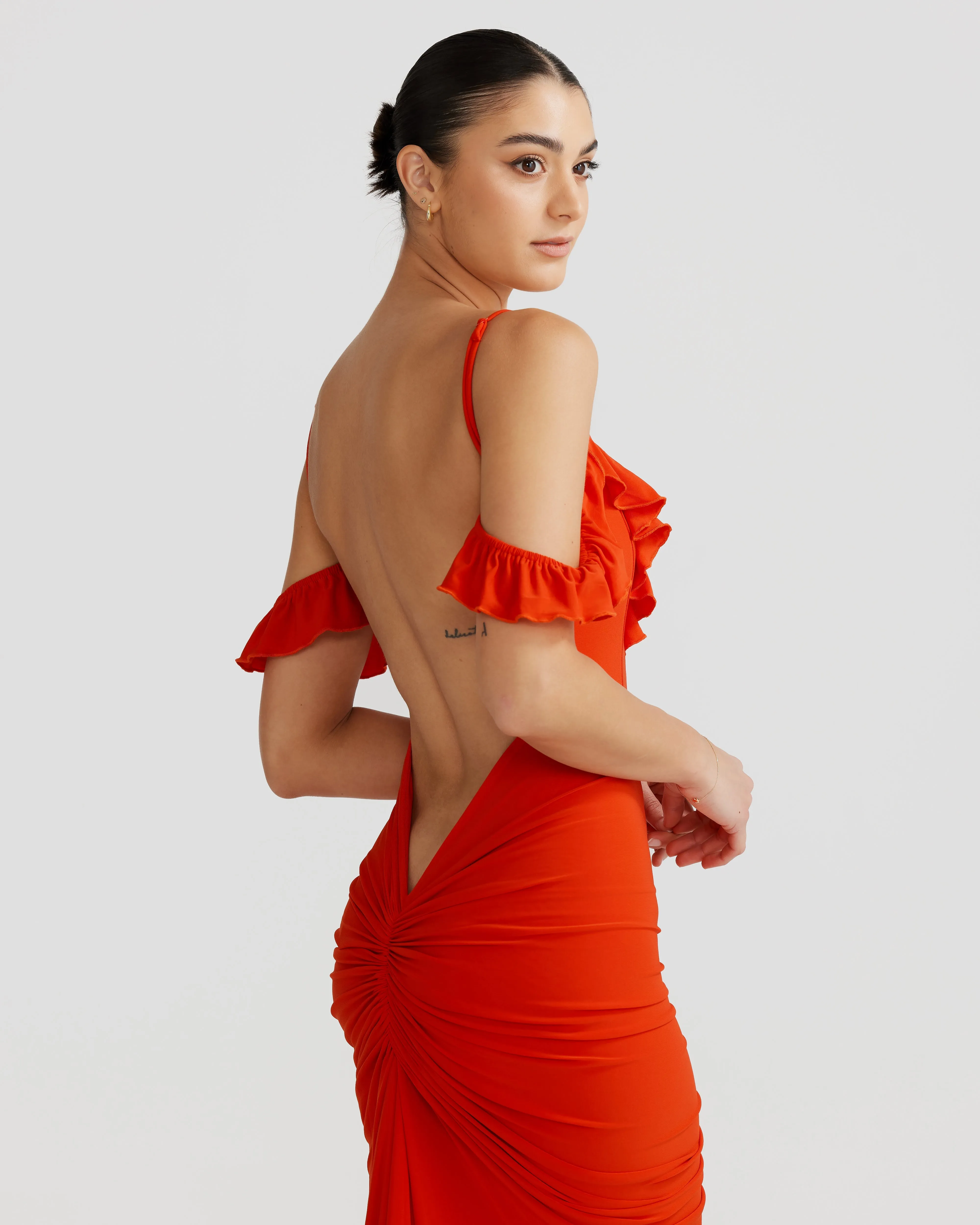 Carmella Dress - Burnt Orange