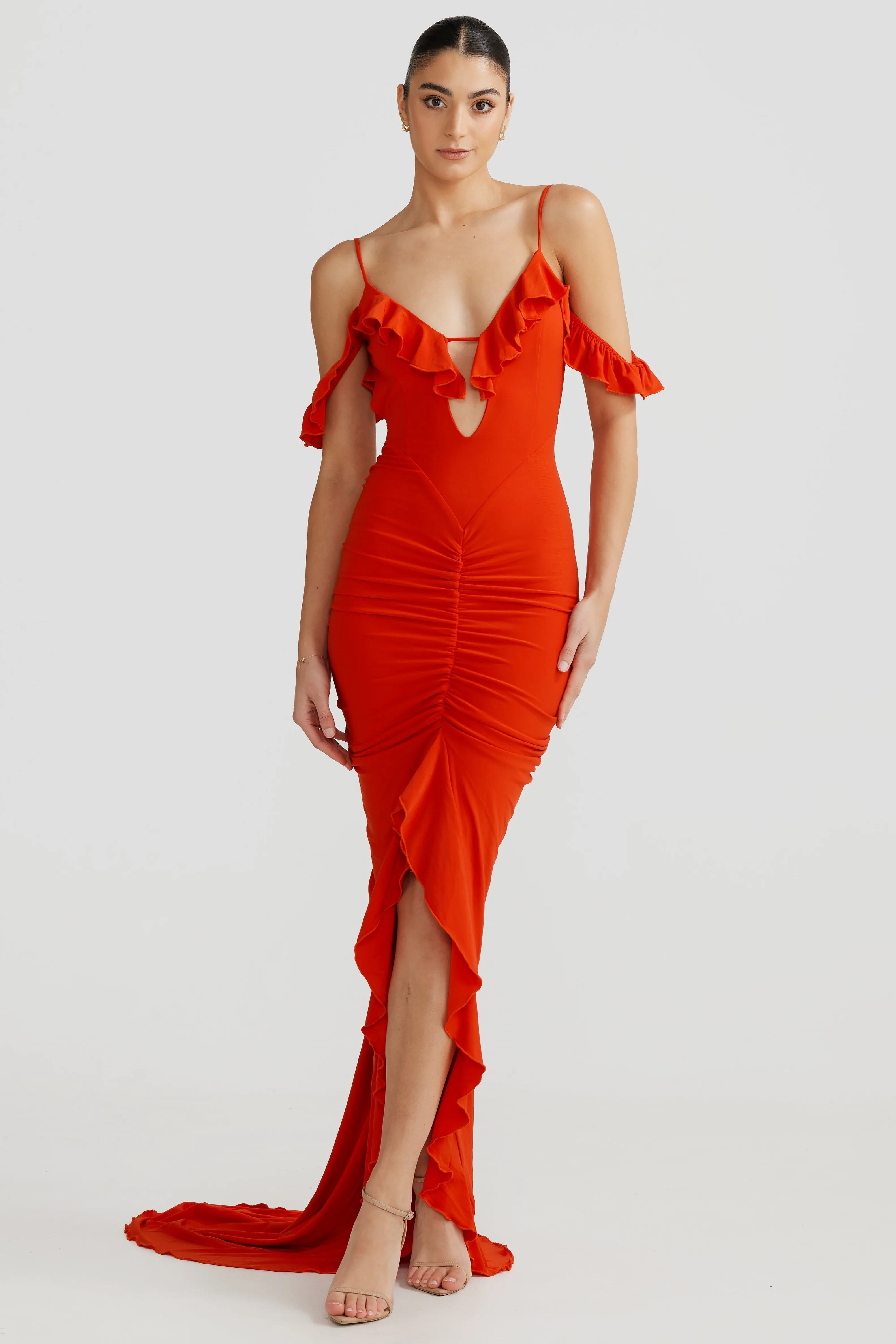 Carmella Dress - Burnt Orange