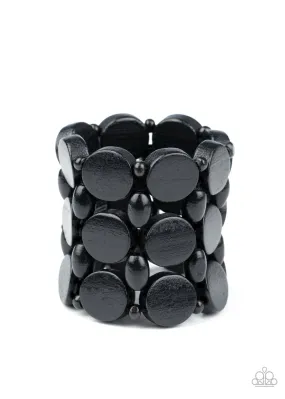 Cruising Coronado Black Wood Bracelet - Paparazzi Accessories