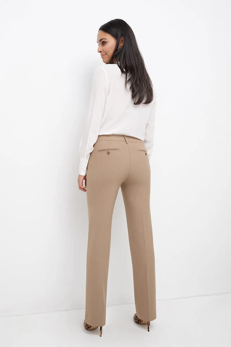 Easy care straight leg trouser dress pants