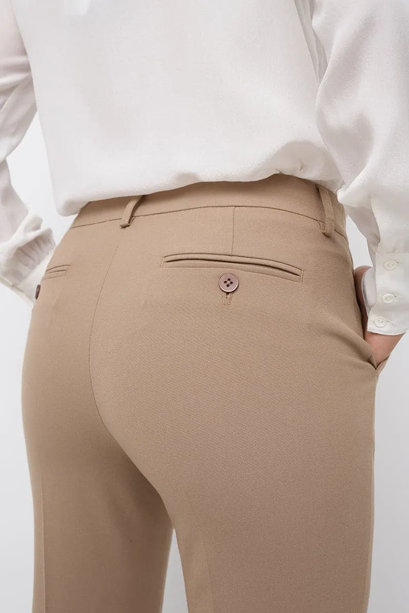 Easy care straight leg trouser dress pants