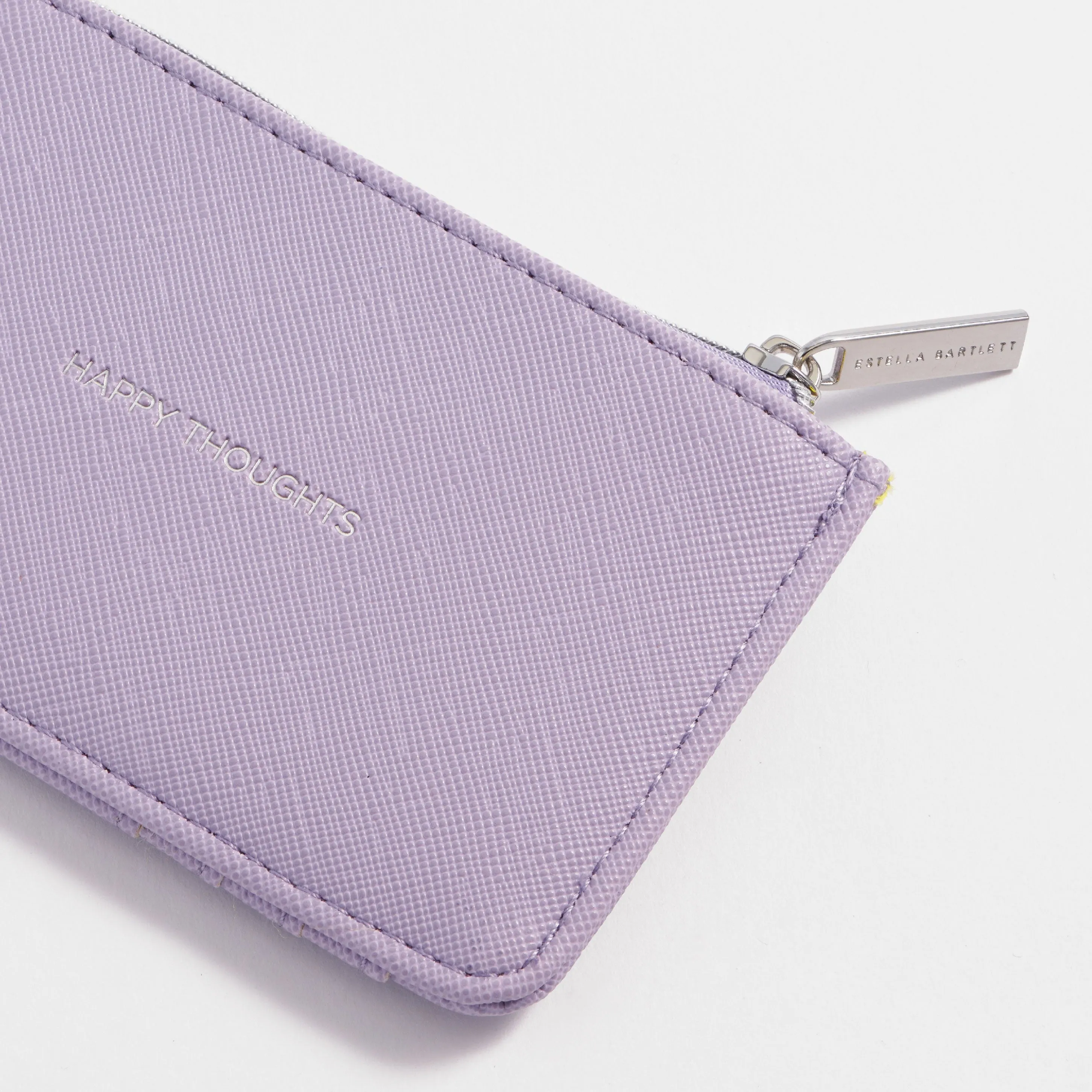 'Happy Thoughts' Card Purse | Lilac