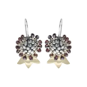 Israeli Dganit Hen Garnet Pomegranate Earrings