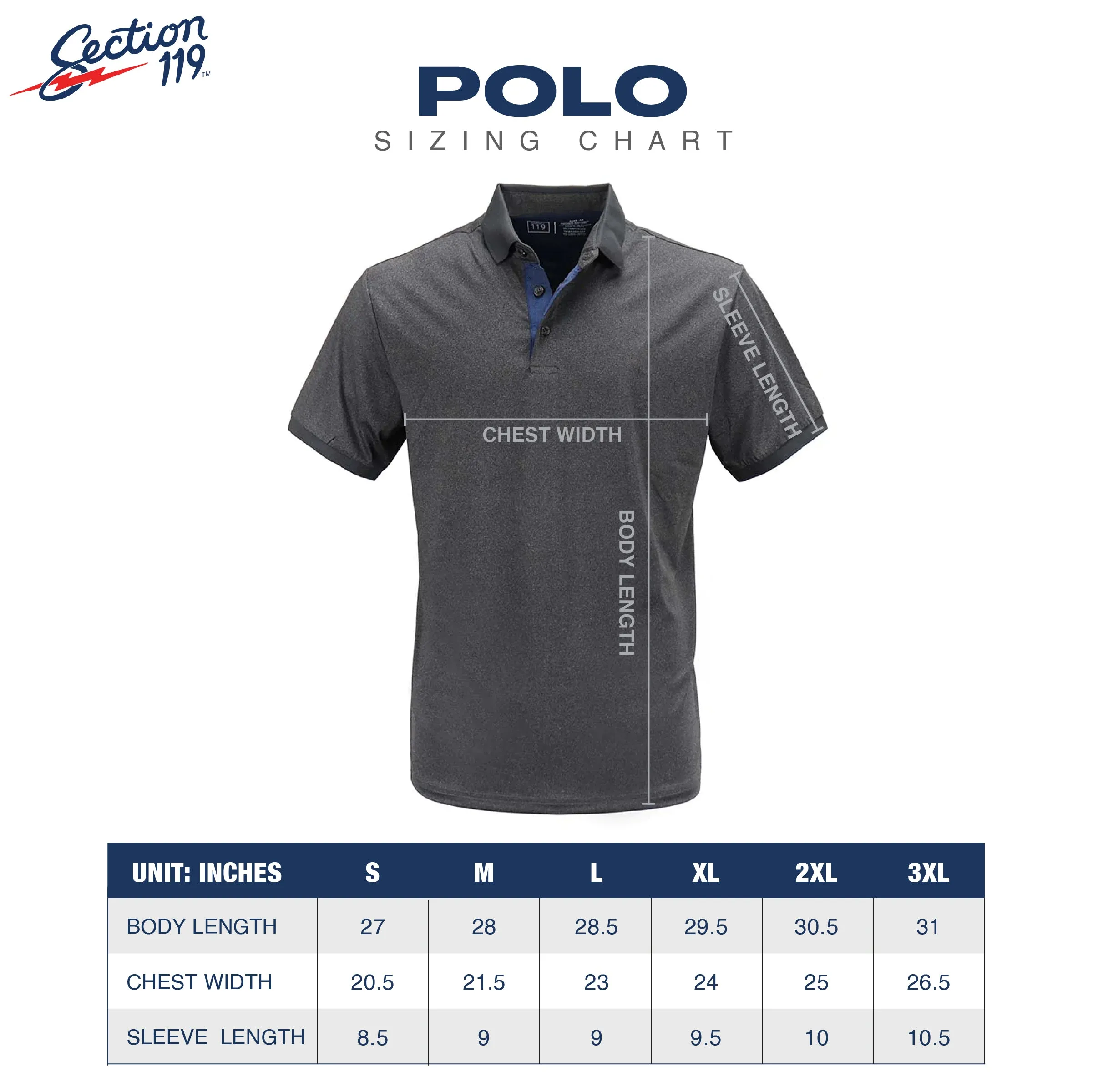 Jerry Garcia | Eco-Friendly Performance Polo | Navy Face