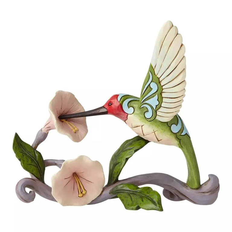 Jim Shore's Whimsical Hummingbird Haven Figurine: A Burst of Color and Craftsmanship