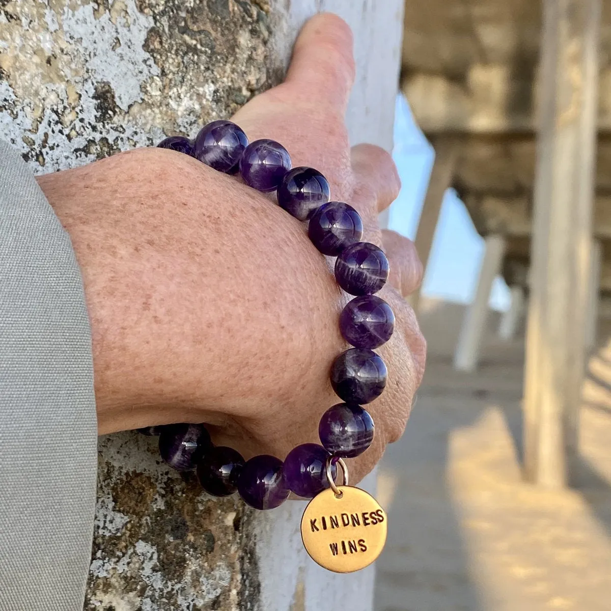 Kindness Wins Amethyst Bracelet