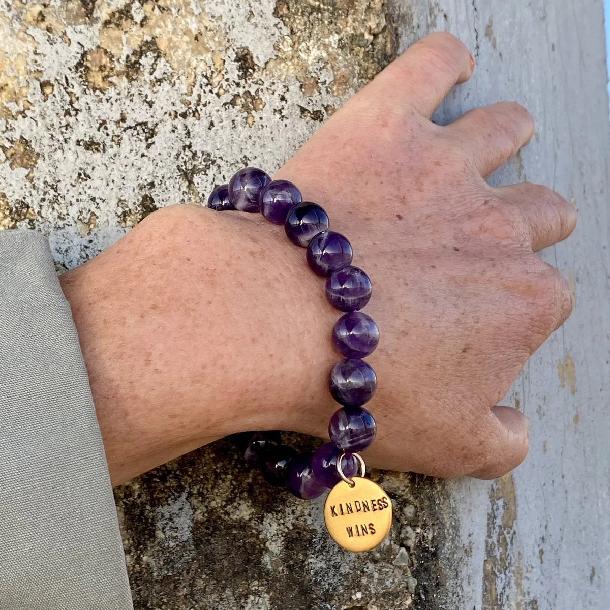 Kindness Wins Amethyst Bracelet