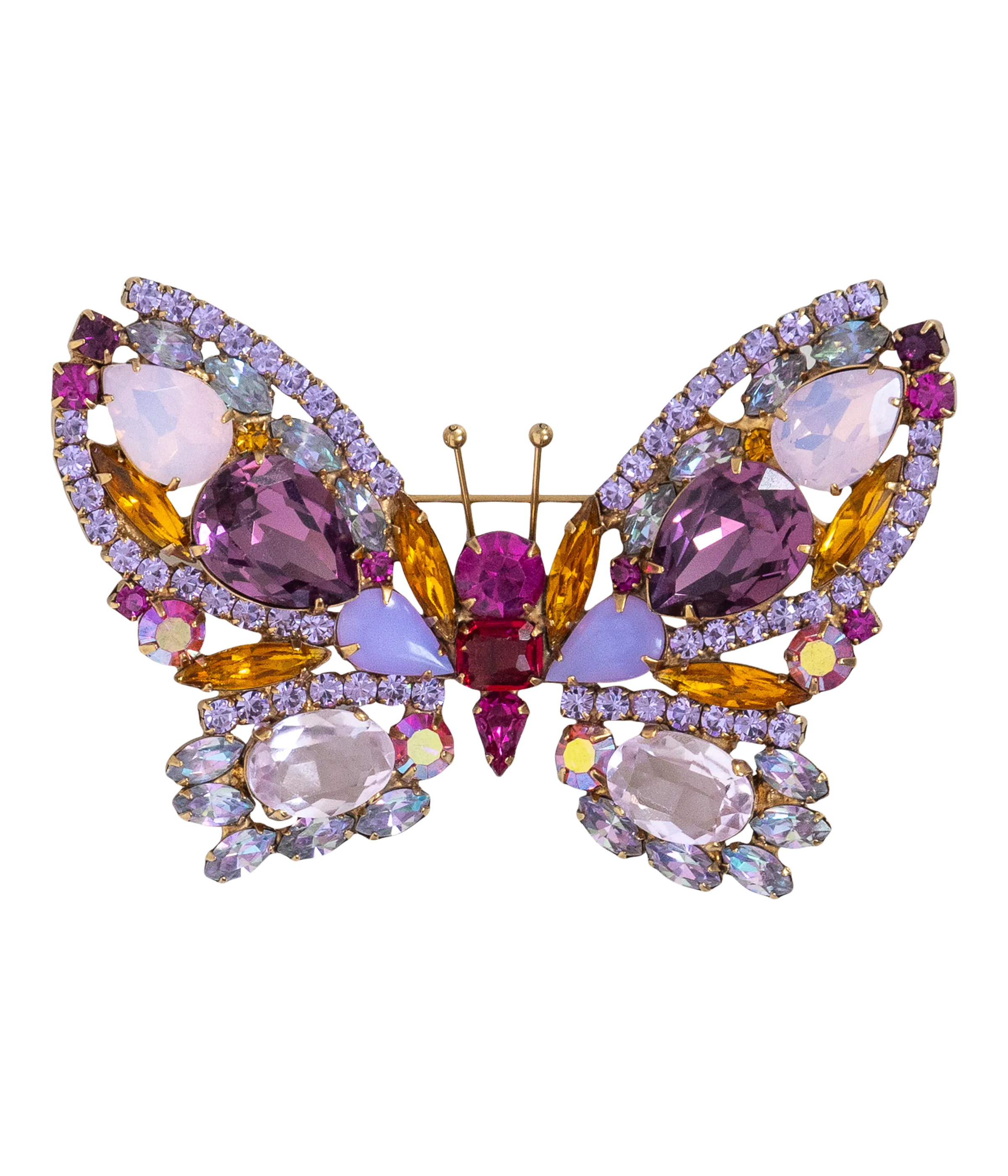 Large Butterfly in Rose Opal / Amethyst / Fuchsia