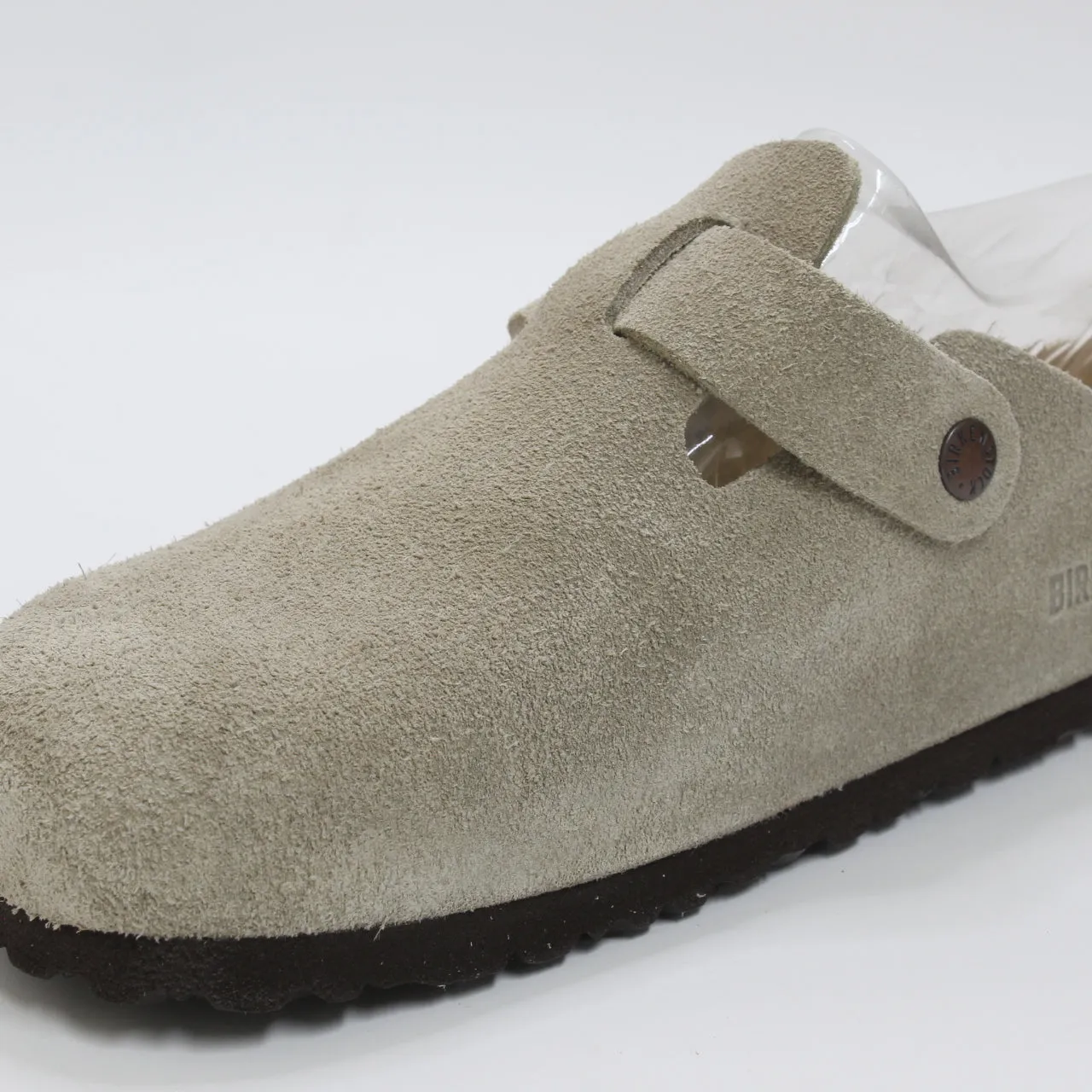 Mens Birkenstock Boston Clog Taupe