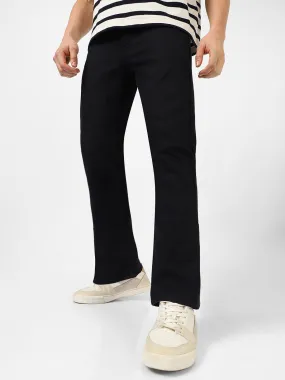 Men's Black Washed Bootcut Jeans Stretchable