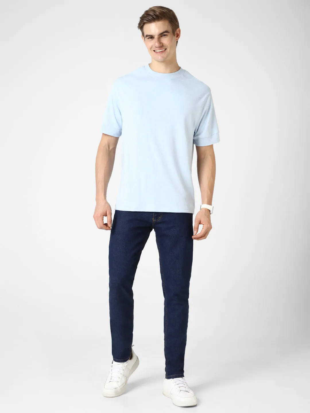 Men's Blue Slim Fit Stretchable Jeans