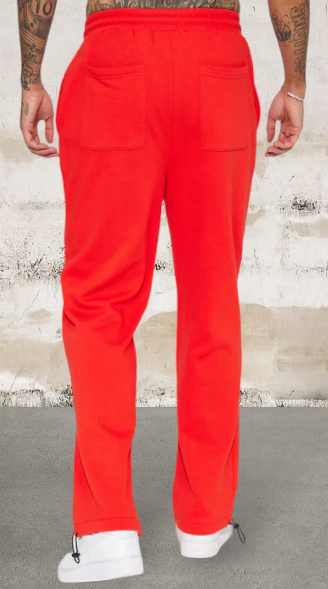 Men's Elastic Waist Zippers Sweatpant