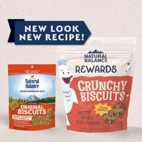 Natural Balance Rewards Crunchy Biscuits With Real Salmon Dog Treat