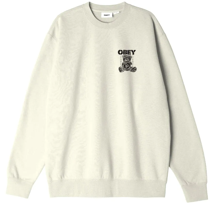 Obey Men's Crewneck Sweatshirt L'Amore fa Male Premium 112863573 natural white