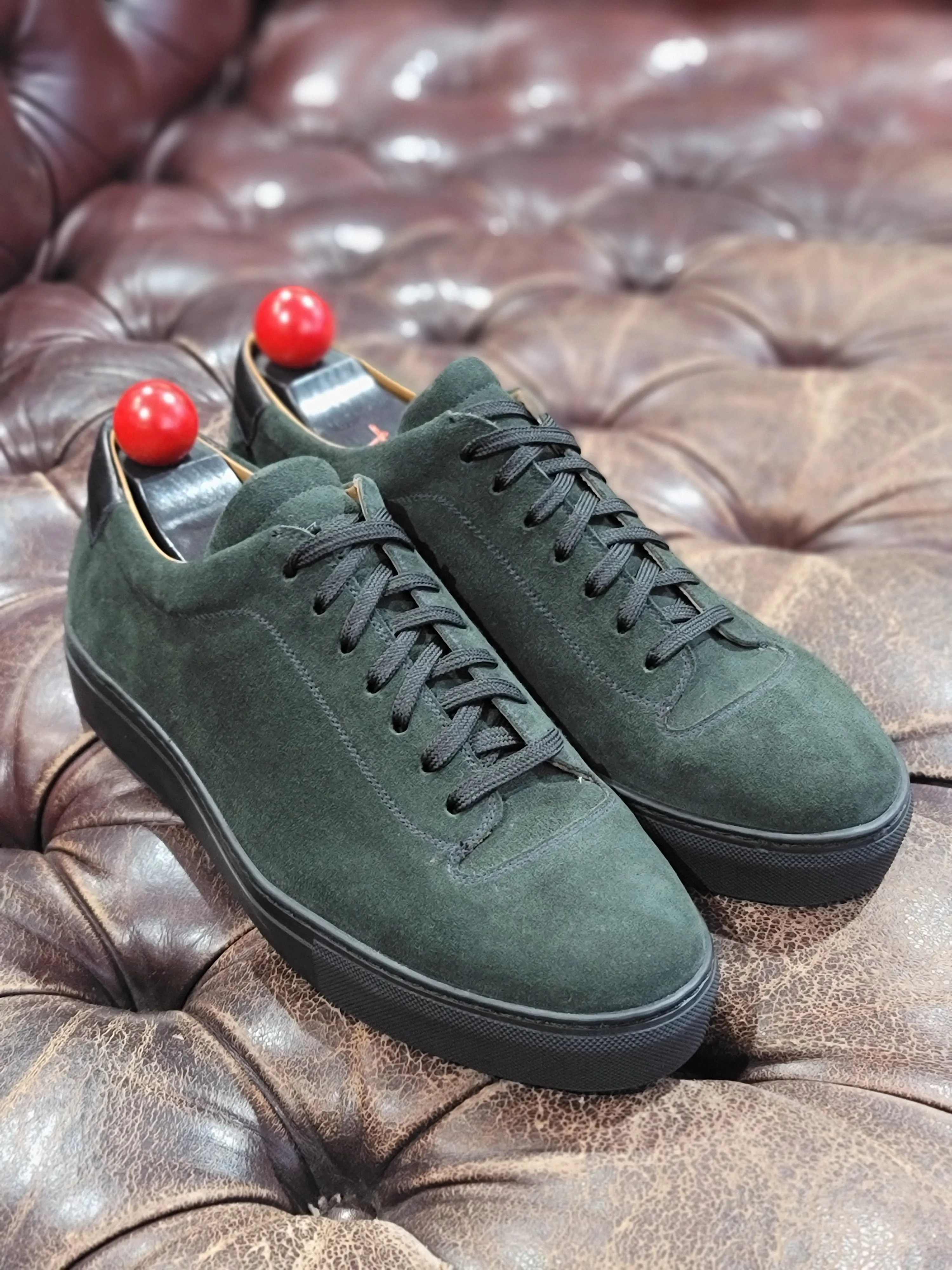 Olympia - Kale Suede / Black Sole