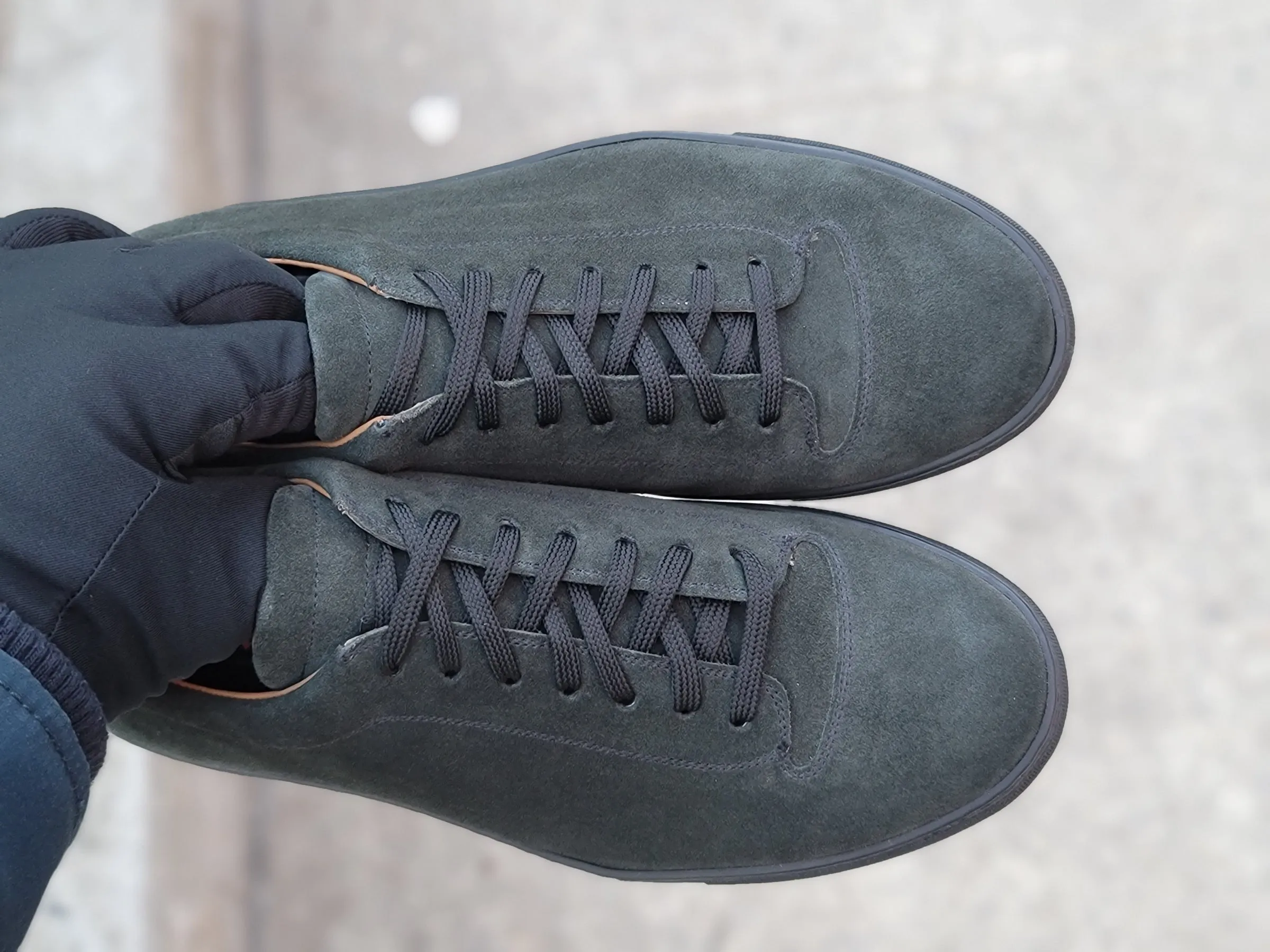 Olympia - Kale Suede / Black Sole