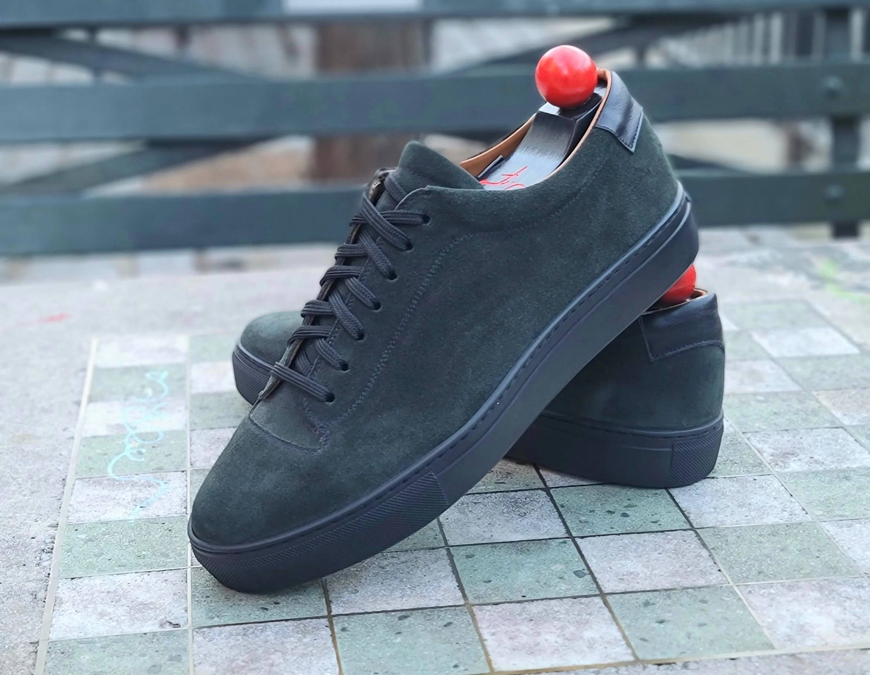 Olympia - Kale Suede / Black Sole