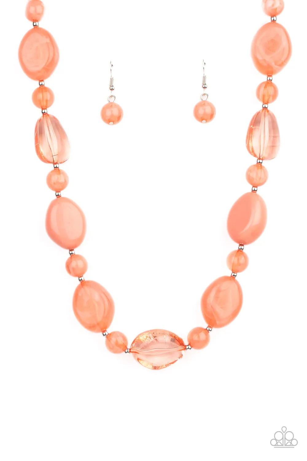 Paparazzi Necklace ~ Staycation Stunner - Orange