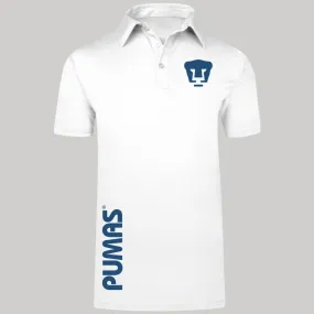 Playera tipo polo Hombre Pumas UNAM Retro Azul Vinil