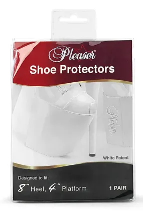 Pleaser USA Shoe Protectors 8inch  - Patent White