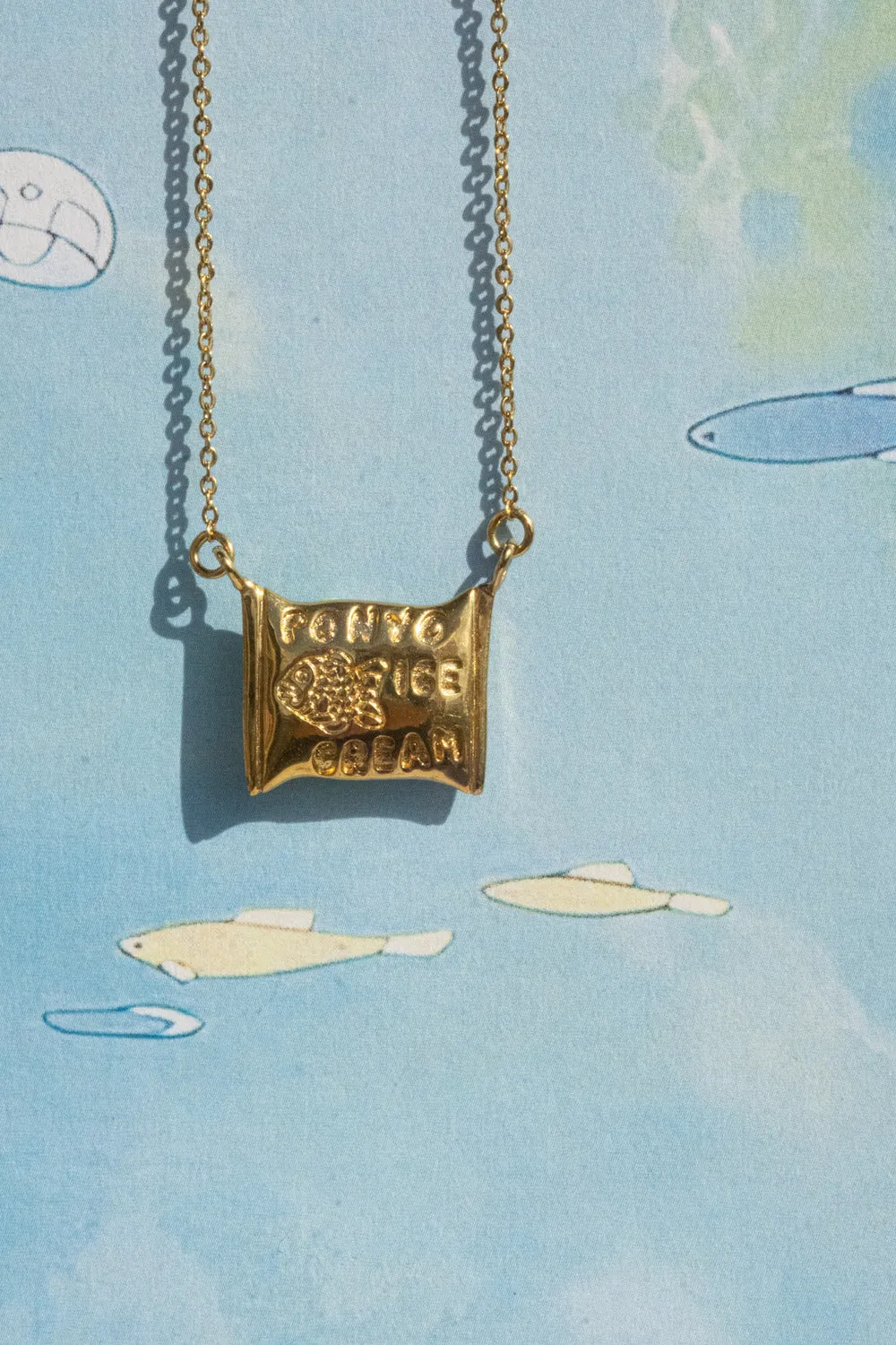 Ponyo Ice Cream Necklace - Sterling Silver (PRE-ORDER)