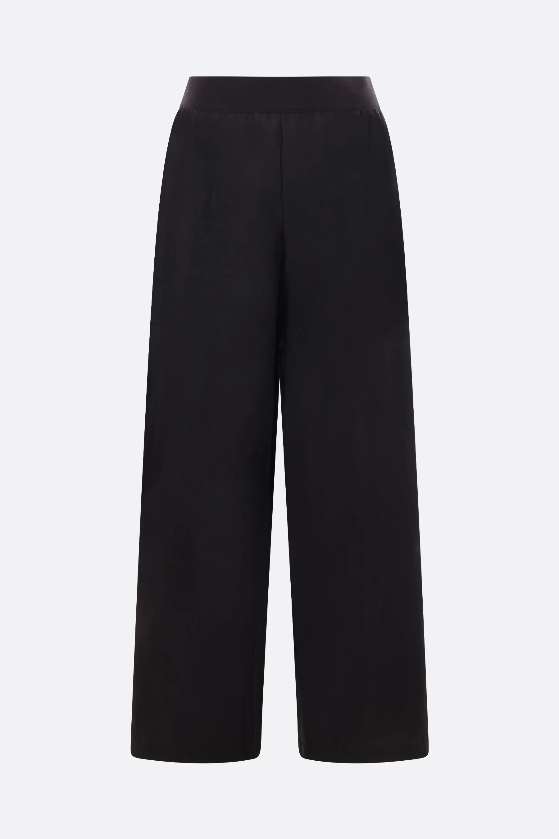 poplin wide-leg pants