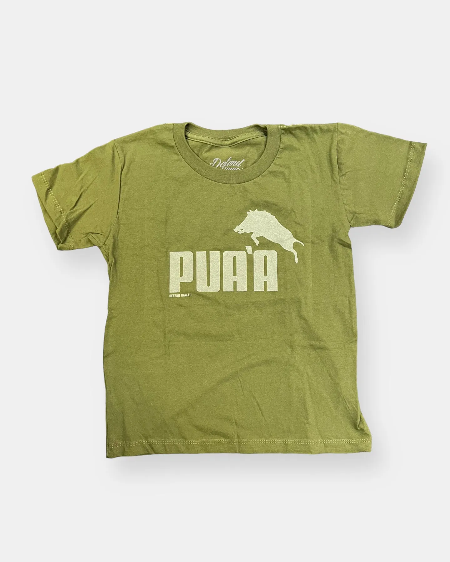 PUA'A SPORT Youth Army Green Tee