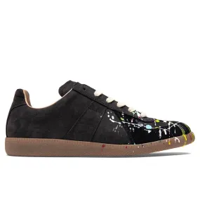 Replica Low Top Suede Paint Drop - Black/Multi