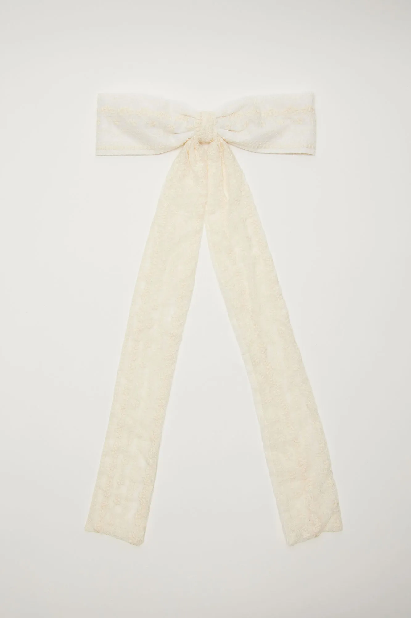 Romance Me Hair Bow - Ivory