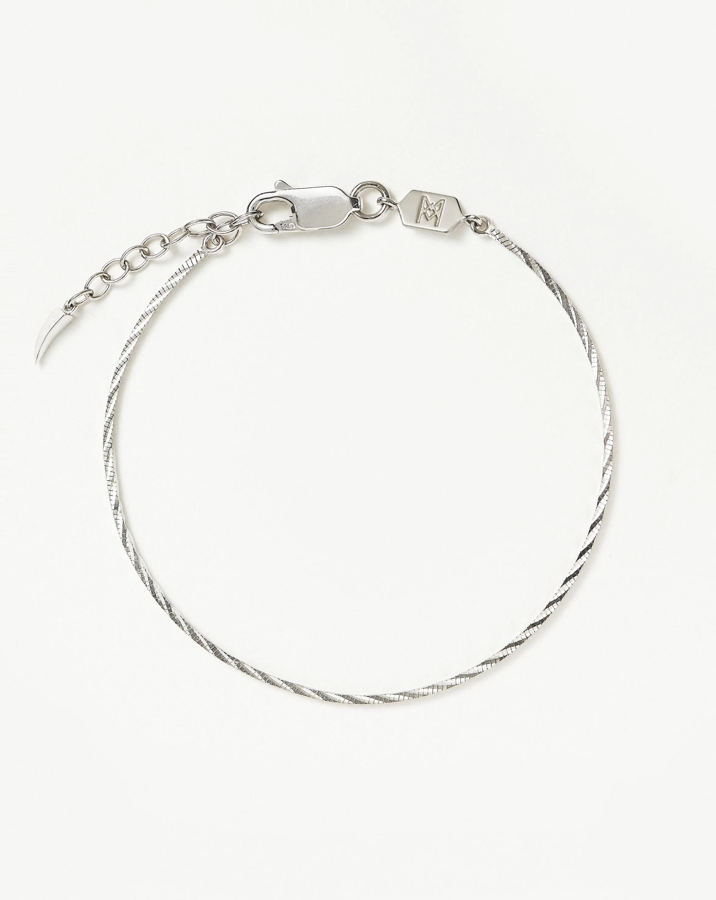 Savi Asymmetric Square Snake Chain Bracelet