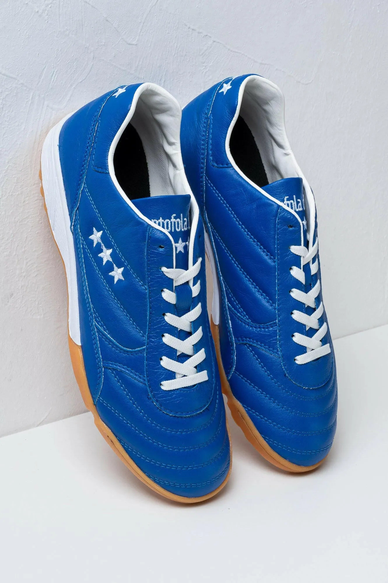 Scarpe da calcio Alloro Outdoor in pelle blu