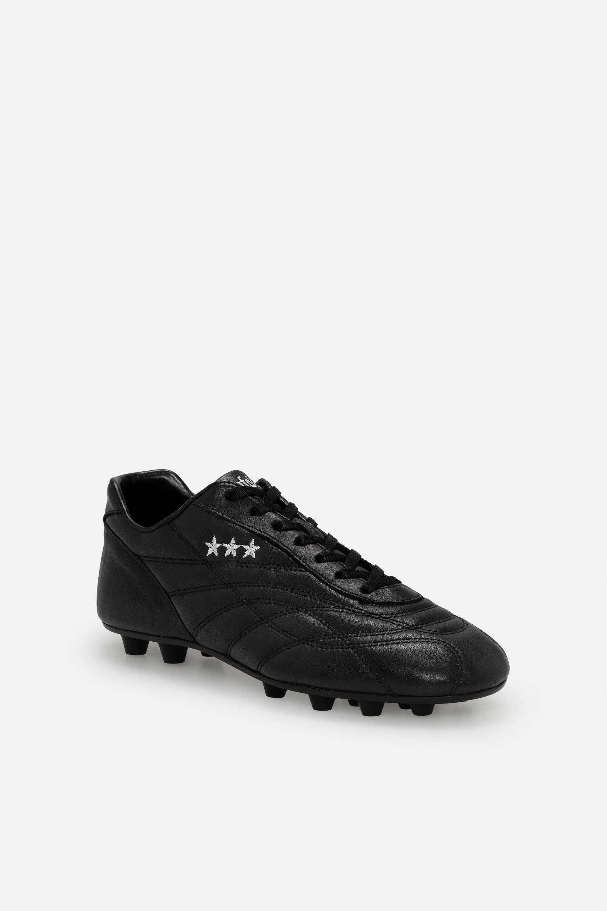 Scarpe da calcio New Star in pelle nera