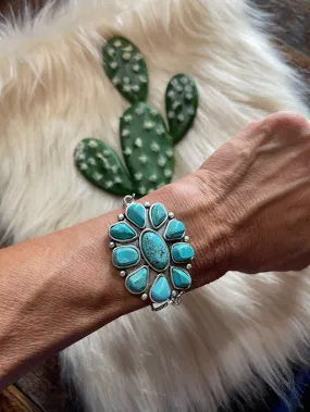 Southwestern natural turquoise bracelet