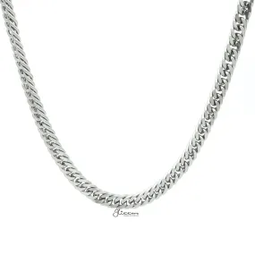 Stainless Steel Curb Link Chain Necklaces - 5.5mm width | 61cm length